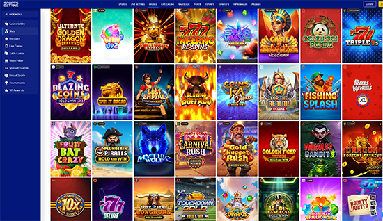 sportsbetting slots section